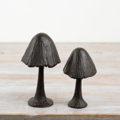 Cast Iron Mushrooms - Set of 2