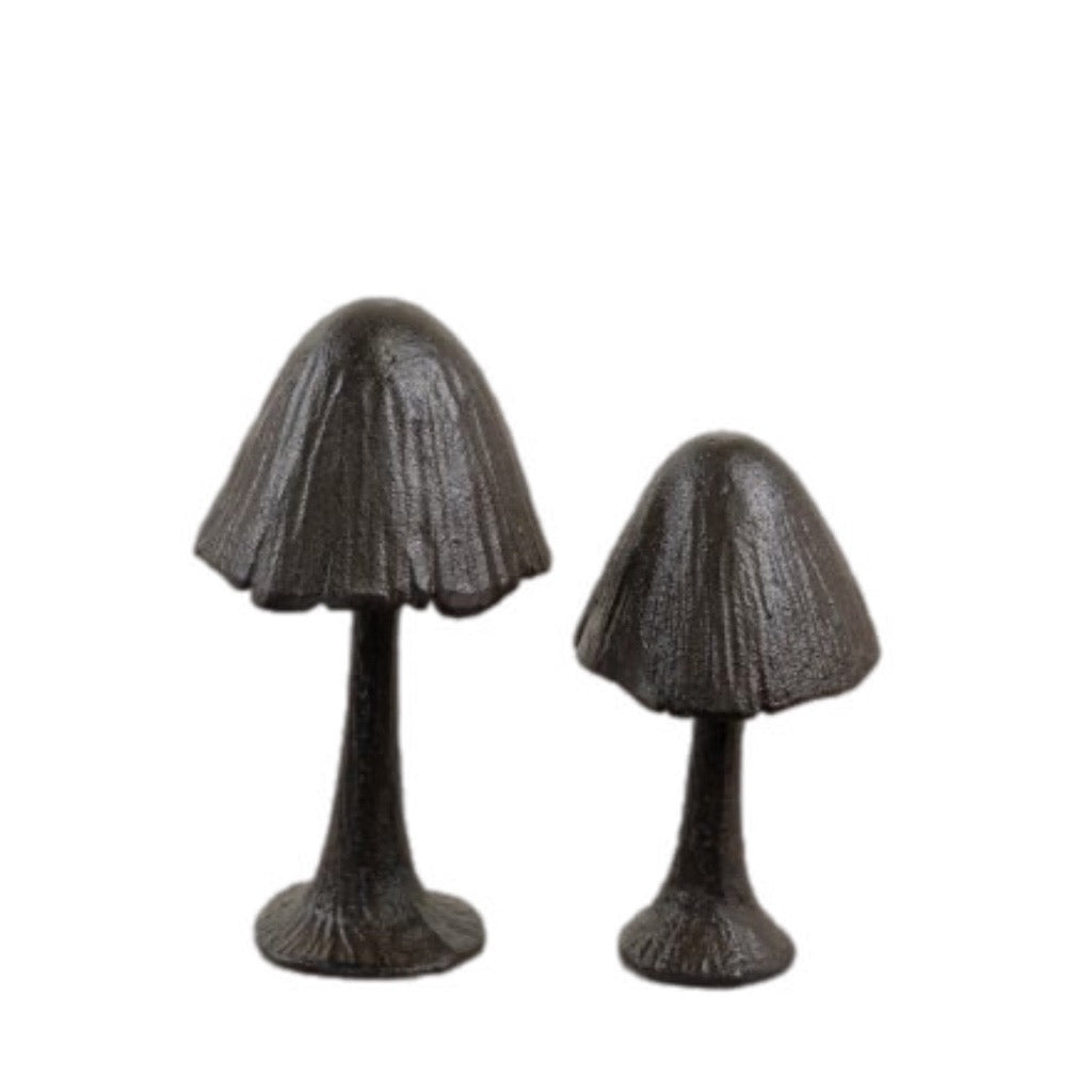 Cast Iron Mushrooms - Set of 2