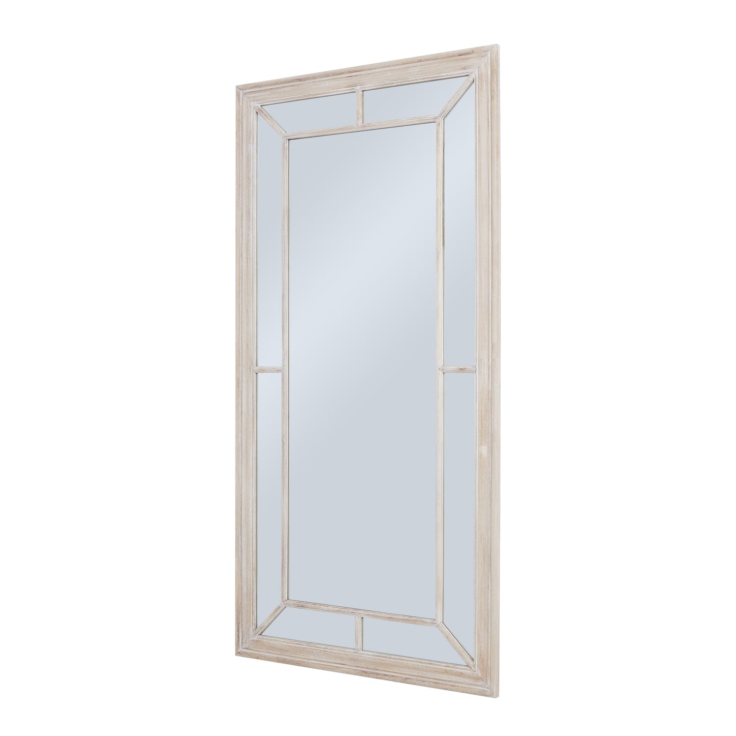 Large Washed Wood Mirror