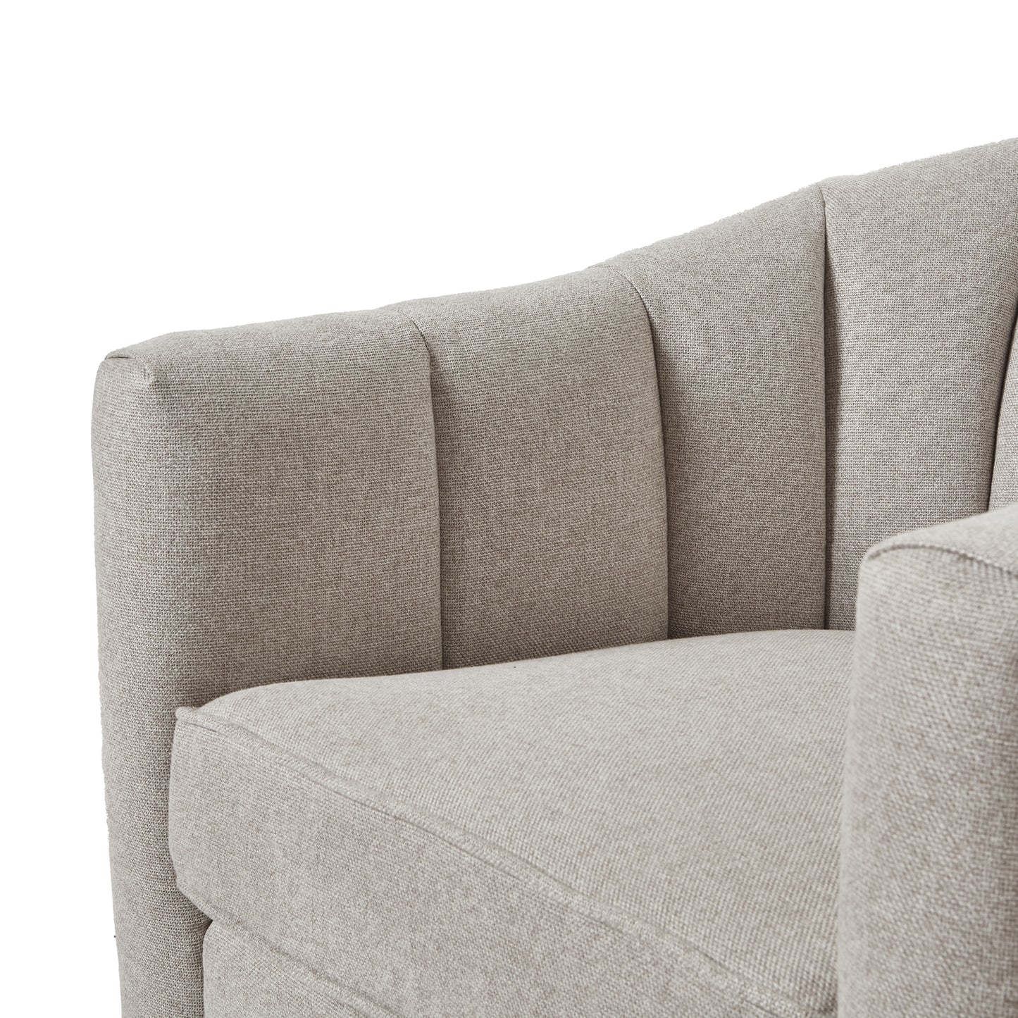 Lily Armchair in Oatmeal Twill