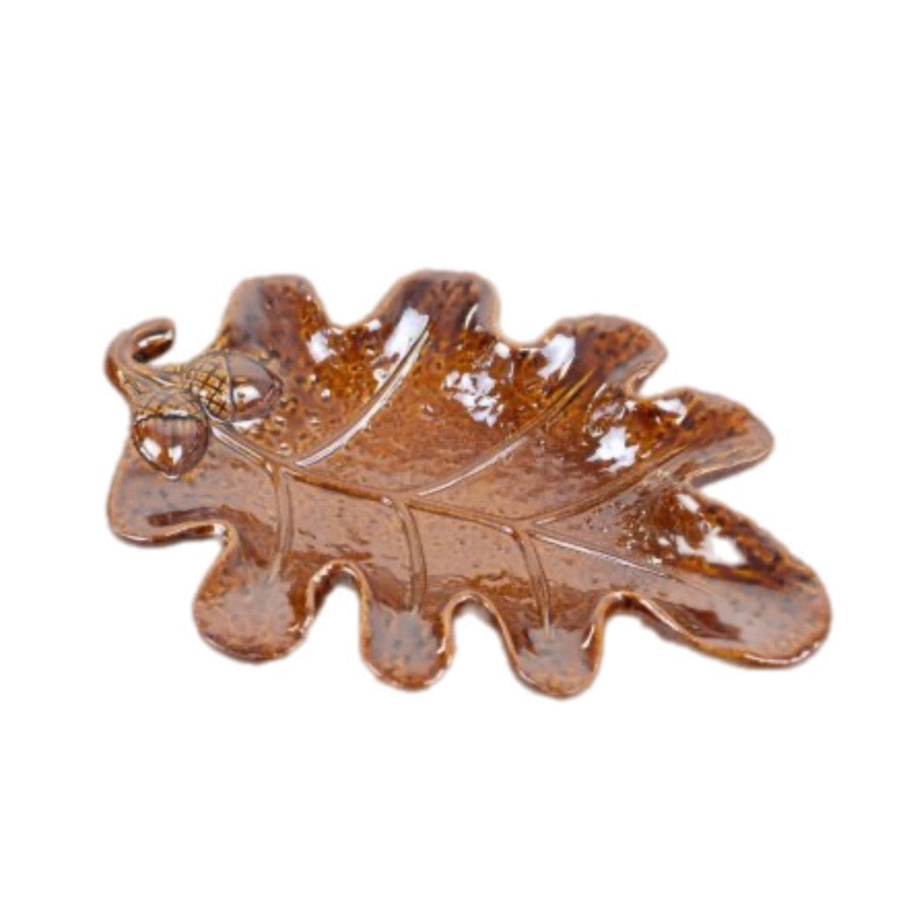 Brown Leaf Trinket Dish