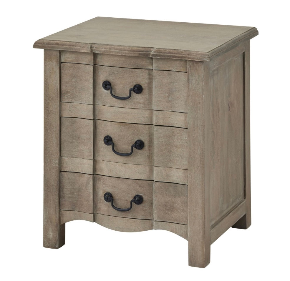 Homewood 3 Drawer Bedside Table