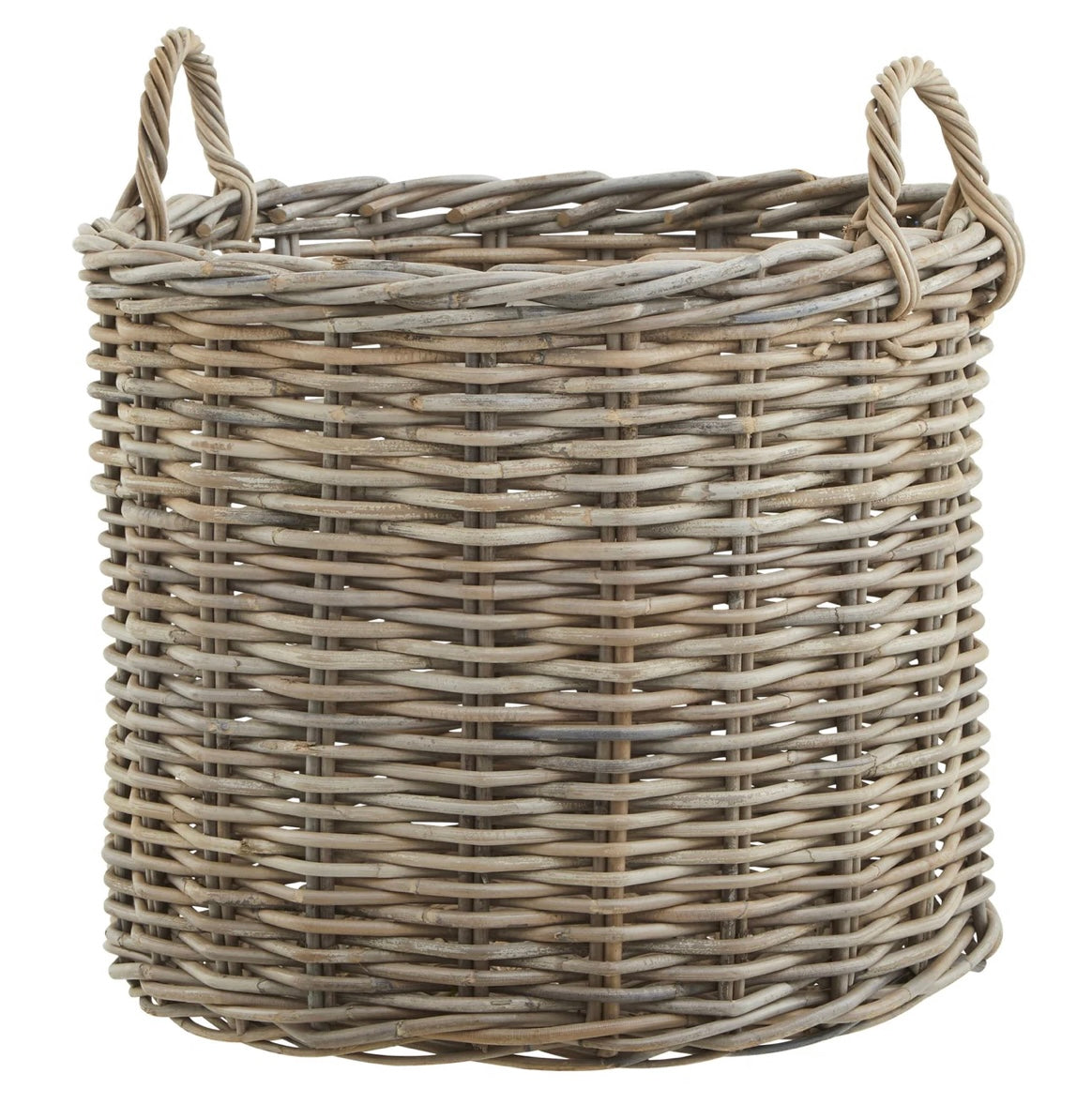 Kubu Rattan Round Storage Baskets - Set of 3