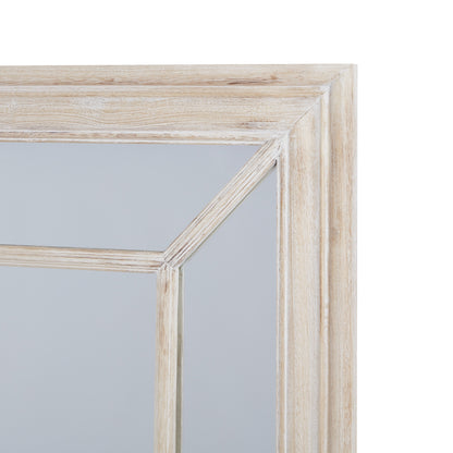 Large Washed Wood Mirror